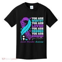 Suicide Prevention Awareness Positive Motivational Support Gift Kids T-Shirt thumb 0