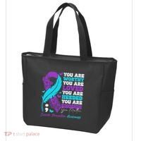 Suicide Prevention Awareness Positive Motivational Support Gift Tote Bag thumb 3
