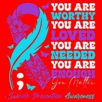 Suicide Prevention Awareness Positive Motivational Support Gift Santa Hat thumb 1