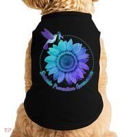 Suicide Prevention Awareness Hummingbird Flower Doggie Tank thumb 0