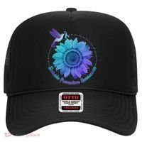 Suicide Prevention Awareness Hummingbird Flower Hat thumb 0