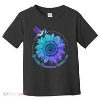 Suicide Prevention Awareness Hummingbird Flower Toddler T-Shirt thumb 0