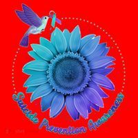 Suicide Prevention Awareness Hummingbird Flower Santa Hat thumb 1