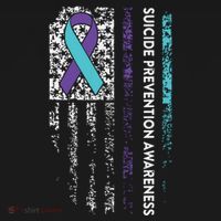 Suicide Prevention Awareness Ribbon American Flag Women's Hoodie thumb 2