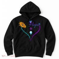 Suicide Prevention Awareness Floral Heart Hoodie thumb 0