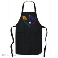 Suicide Prevention Awareness Floral Heart Apron thumb 0