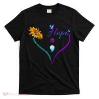 Suicide Prevention Awareness Floral Heart T-Shirt thumb 0