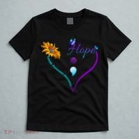 Suicide Prevention Awareness Floral Heart T-Shirt thumb 5