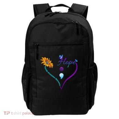 Suicide Prevention Awareness Floral Heart Backpack