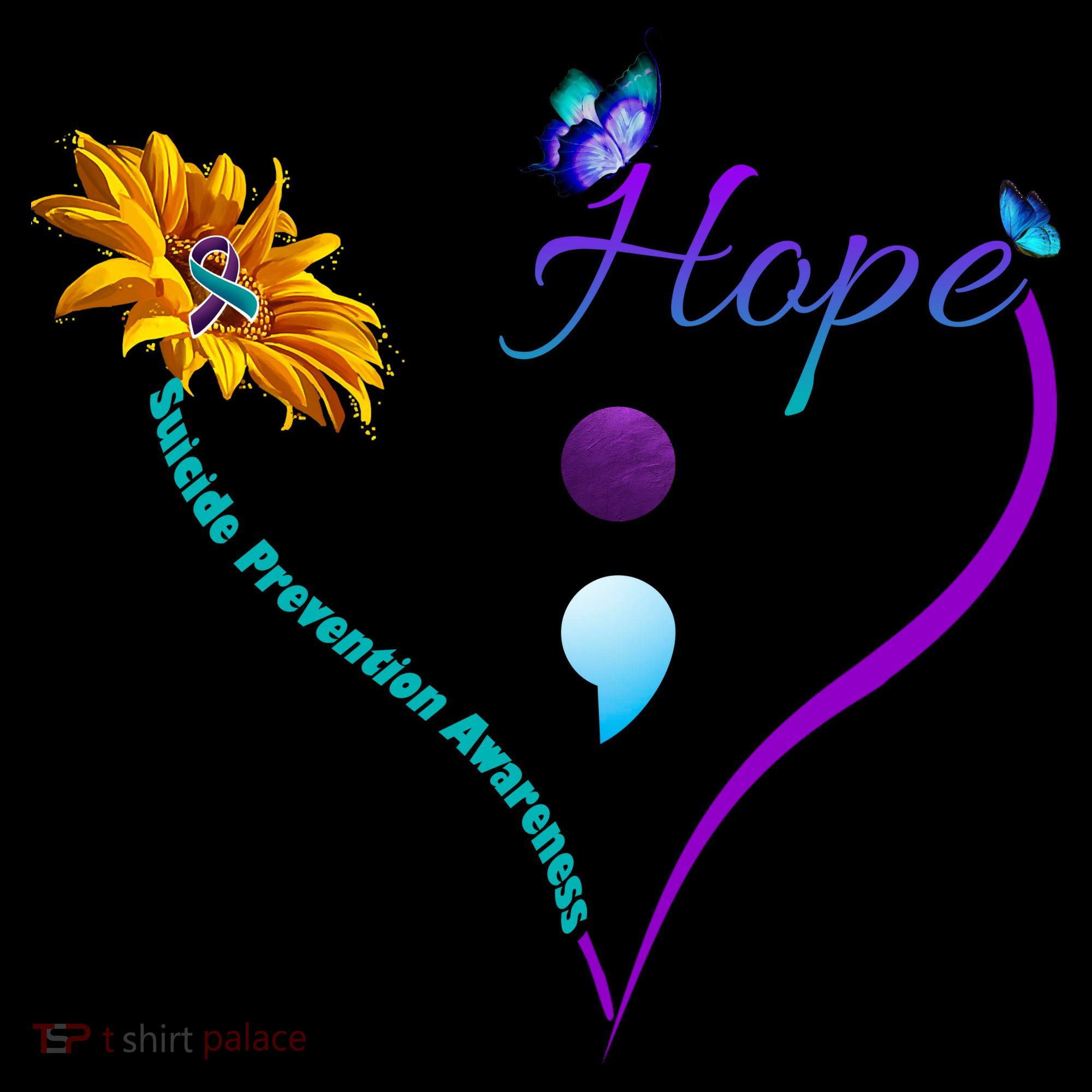 Suicide Prevention Awareness Floral Heart Women's Tank Top