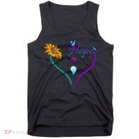 Suicide Prevention Awareness Floral Heart Tank Top thumb 0