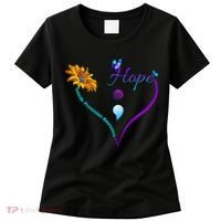 Suicide Prevention Awareness Floral Heart Women's T-Shirt thumb 0