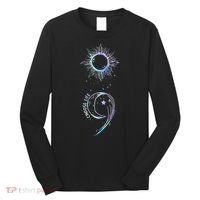 Suicide Prevention Awareness Choose Life Semicolon Gothic Long Sleeve Shirt thumb 0