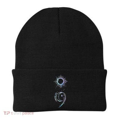 Suicide Prevention Awareness Choose Life Semicolon Gothic Beanie