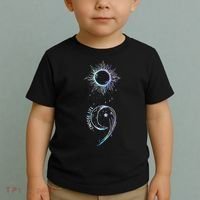 Suicide Prevention Awareness Choose Life Semicolon Gothic Toddler T-Shirt thumb 2