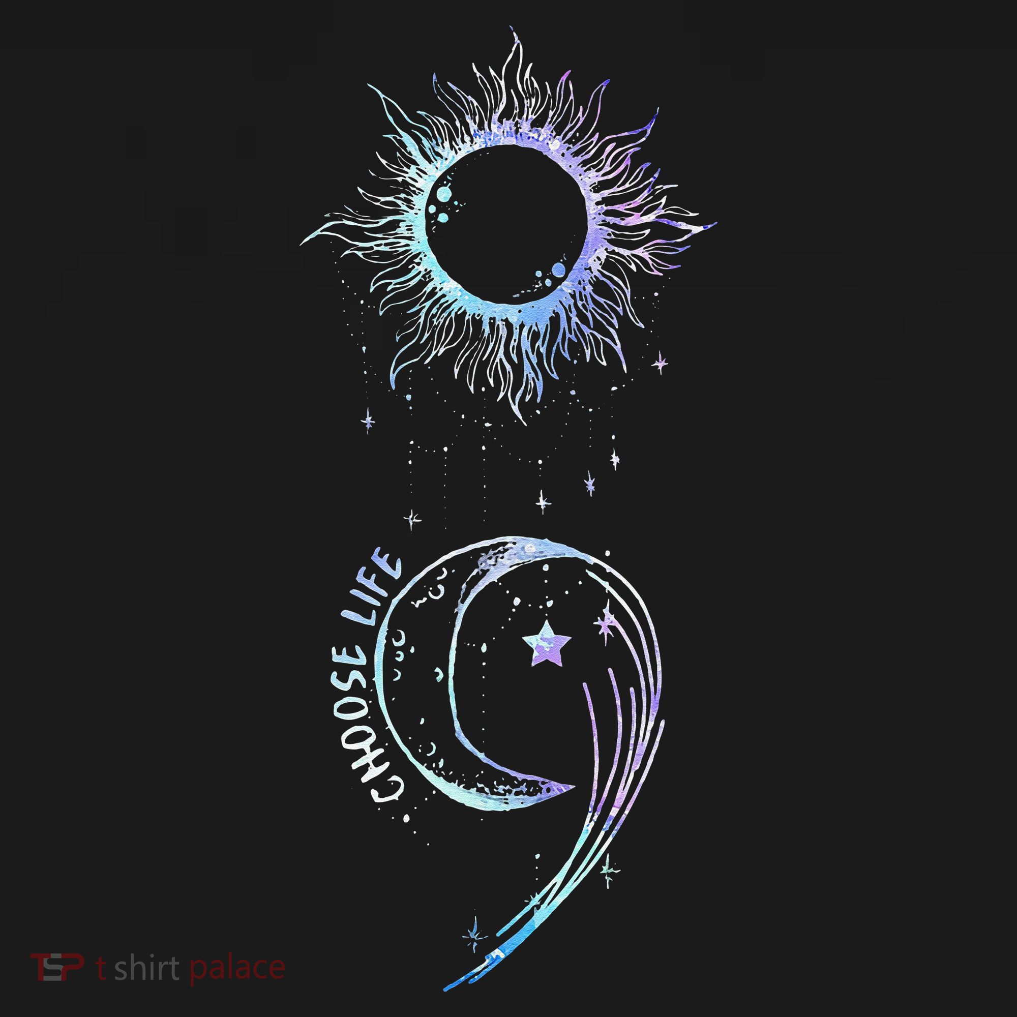 Suicide Prevention Awareness Choose Life Semicolon Gothic Women's Long Sleeve Shirt