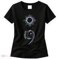 Suicide Prevention Awareness Choose Life Semicolon Gothic Women's T-Shirt thumb 0