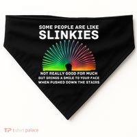Some People Are Like Slinkies Funny Sarcastic  USA-Made Doggie Bandana thumb 0