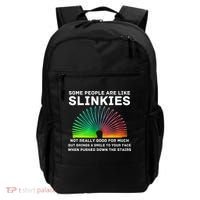 Some People Are Like Slinkies Funny Sarcastic  Backpack thumb 0
