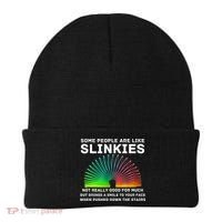 Some People Are Like Slinkies Funny Sarcastic  Beanie thumb 0