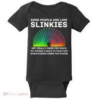 Some People Are Like Slinkies Funny Sarcastic  Baby Bodysuit thumb 0