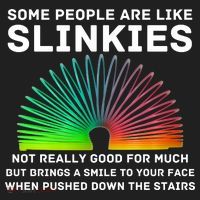 Some People Are Like Slinkies Funny Sarcastic  Hat thumb 2