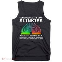 Some People Are Like Slinkies Funny Sarcastic  Tank Top thumb 0