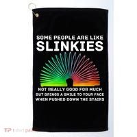 Some People Are Like Slinkies Funny Sarcastic  Golf Towel thumb 0