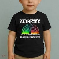 Some People Are Like Slinkies Funny Sarcastic  Toddler T-Shirt thumb 2