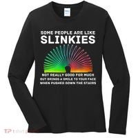 Some People Are Like Slinkies Funny Sarcastic  Women's Long Sleeve Shirt thumb 0