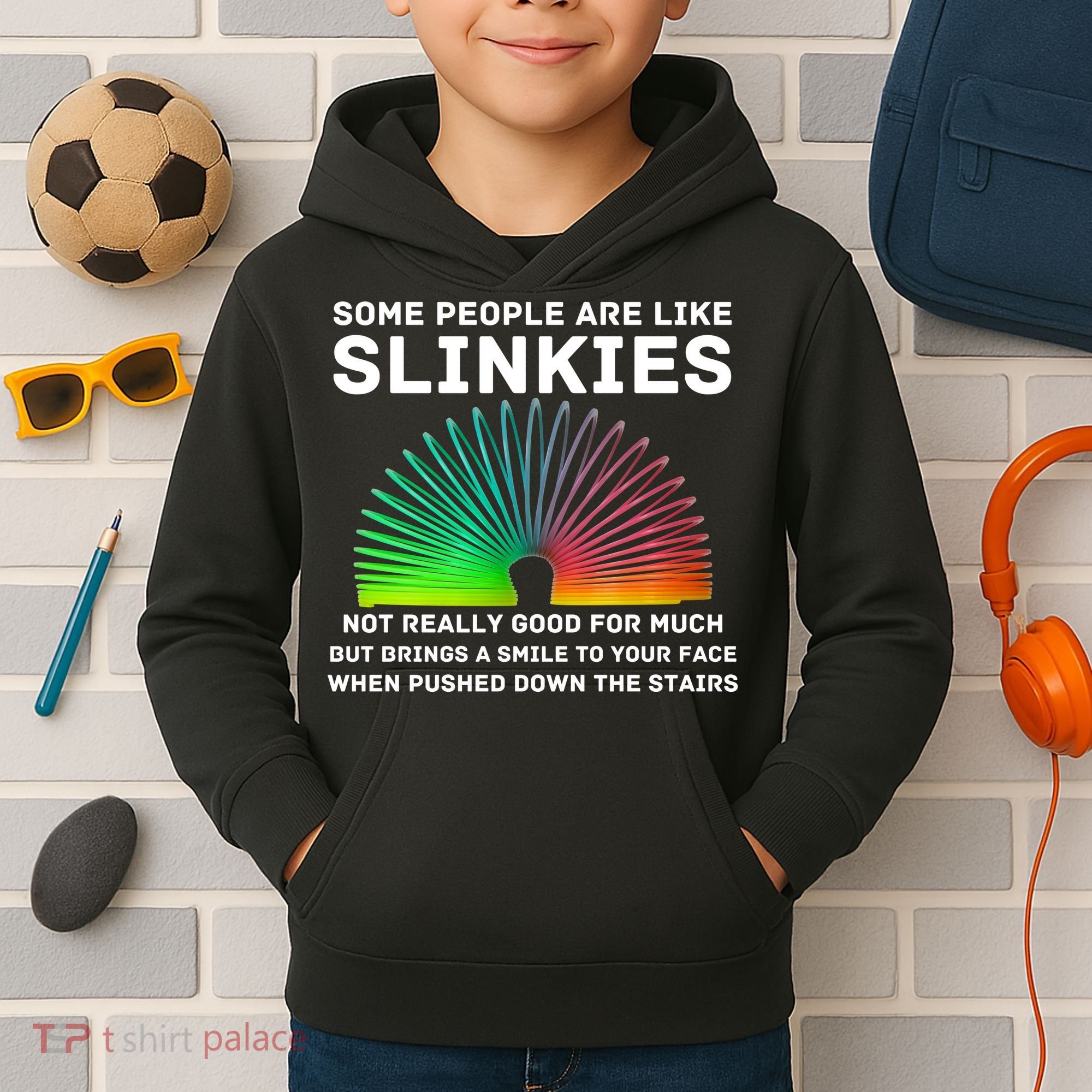 Some People Are Like Slinkies Funny Sarcastic  Kids Hoodie