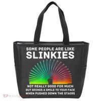 Some People Are Like Slinkies Funny Sarcastic  Tote Bag thumb 0
