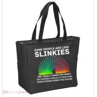 Some People Are Like Slinkies Funny Sarcastic  Tote Bag thumb 2