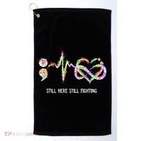Suicide Prevention Awareness Gift Golf Towel thumb 0