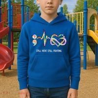 Suicide Prevention Awareness Gift Kids Hoodie thumb 2