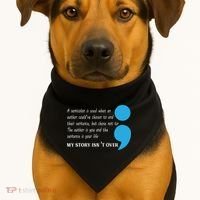 Suicide Prevention And Depression Awareness USA-Made Doggie Bandana thumb 1
