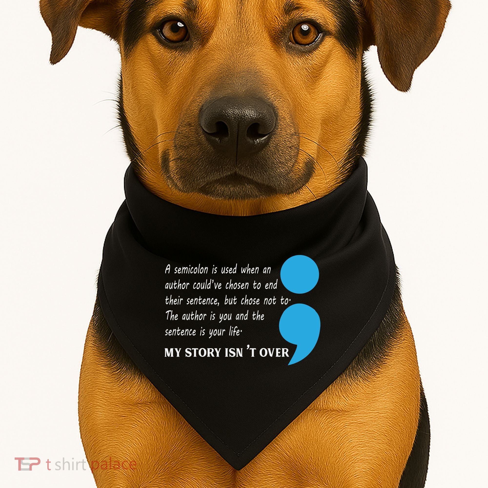 Suicide Prevention And Depression Awareness USA-Made Doggie Bandana
