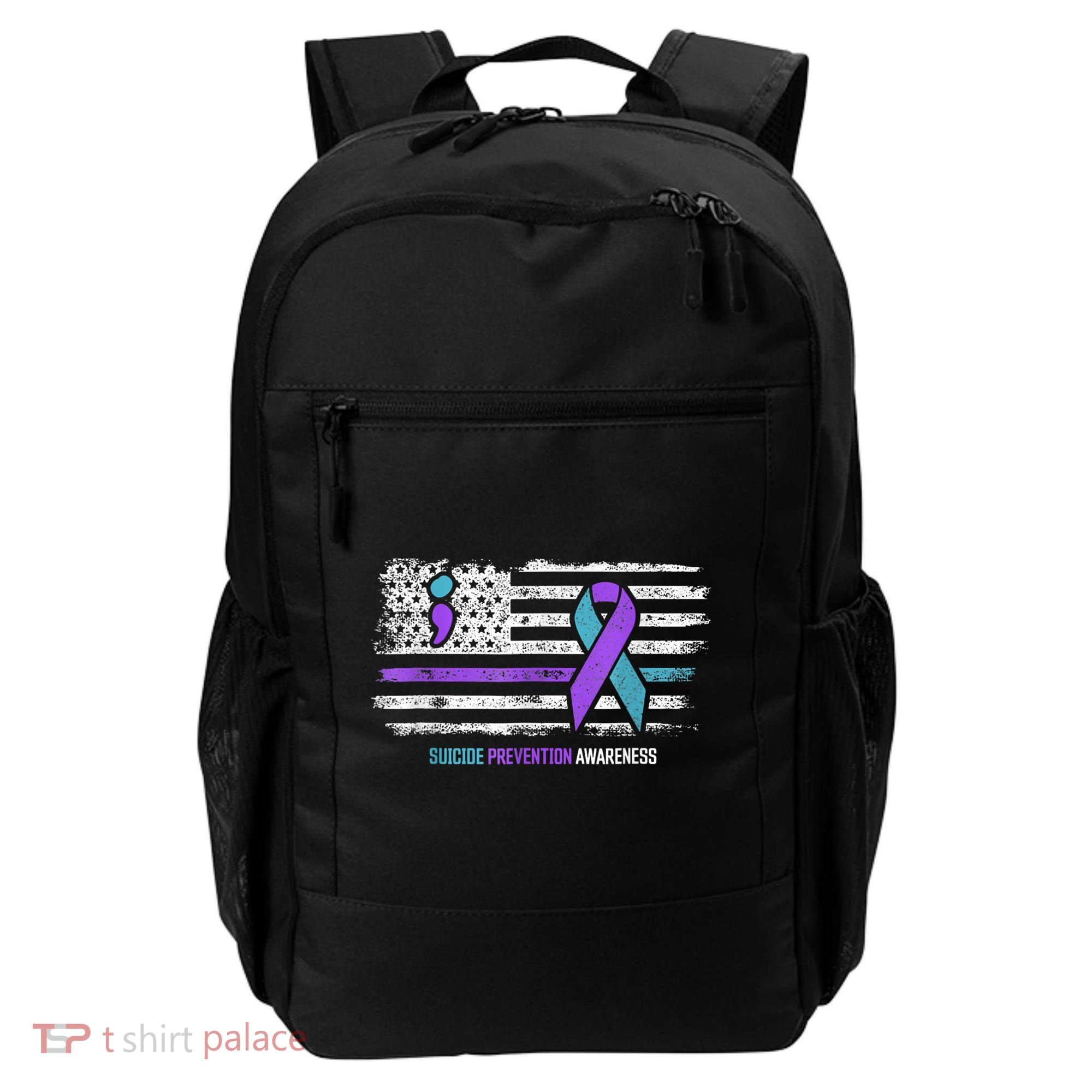 Suicide Prevention American Flag Suicide Awareness Backpack