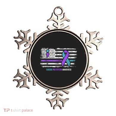 Suicide Prevention American Flag Suicide Awareness Ornament
