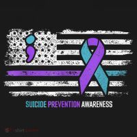 Suicide Prevention American Flag Suicide Awareness Ornament thumb 1