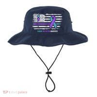 Suicide Prevention American Flag Suicide Awareness Bucket Hat thumb 0