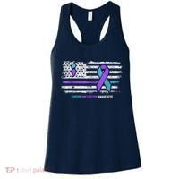 Suicide Prevention American Flag Suicide Awareness Women's Tank Top thumb 0