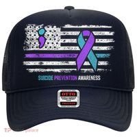 Suicide Prevention American Flag Suicide Awareness Hat thumb 0
