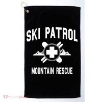 Ski Patrol And Mountain Rescue Gift Golf Towel thumb 0