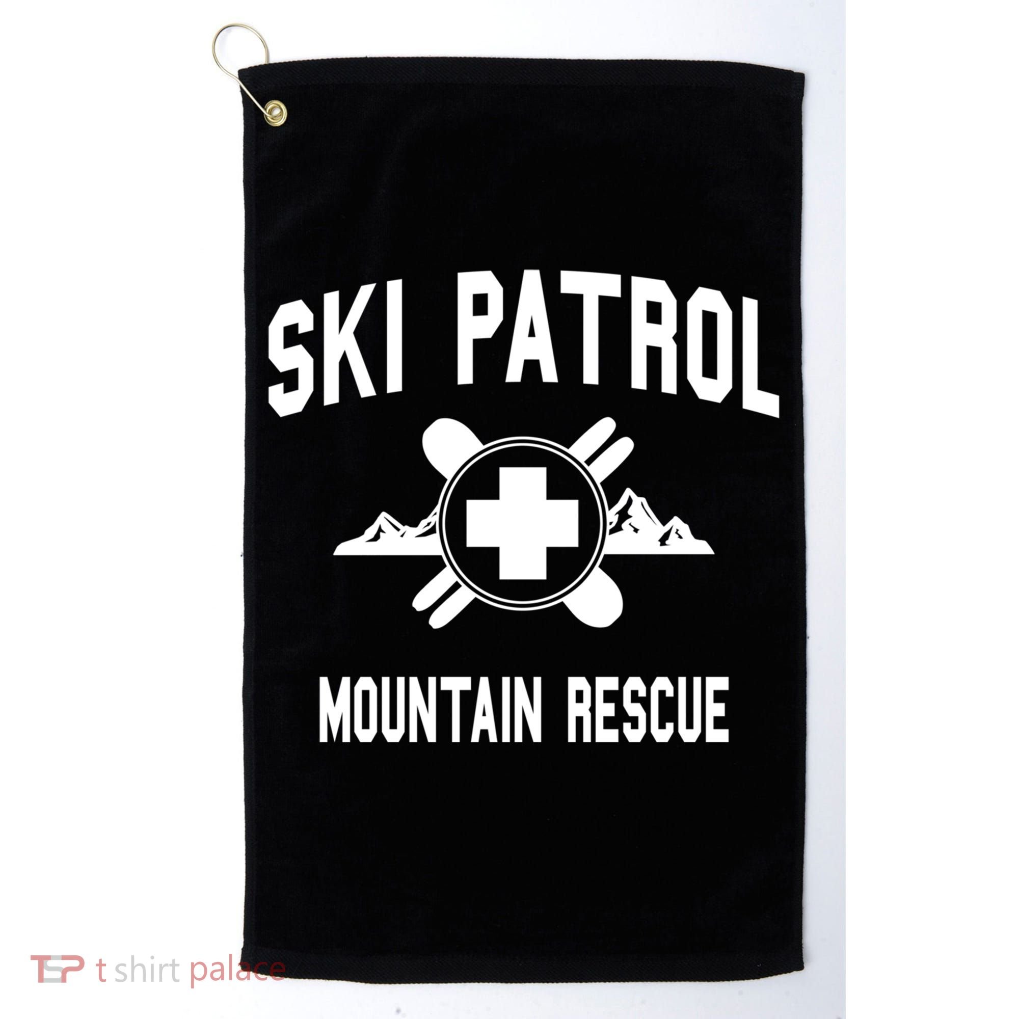 Ski Patrol And Mountain Rescue Gift Golf Towel