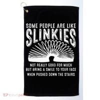 Some People Are Like Slinkies Sarcastic Golf Towel thumb 0