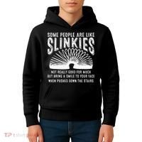 Some People Are Like Slinkies Sarcastic Kids Hoodie thumb 4