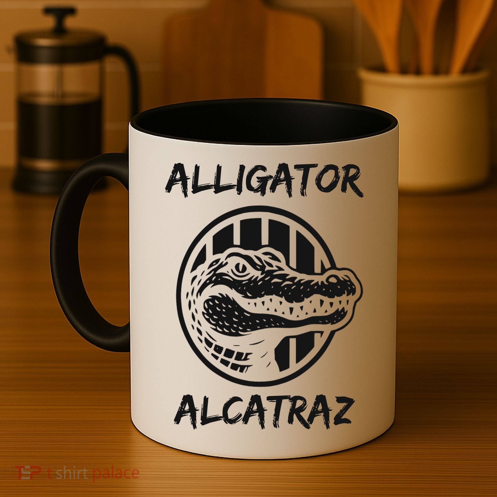 Swamp Prison Alcatraz Alligator Bayou Concept Coffee Mug