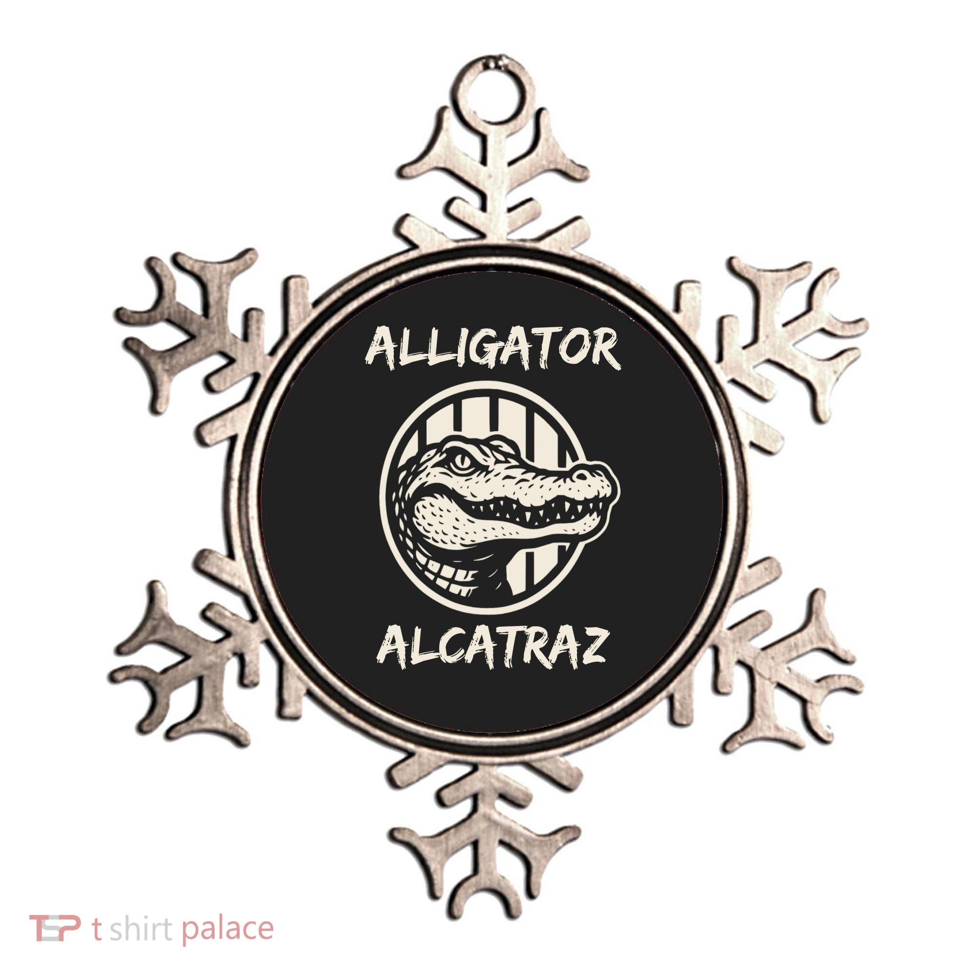 Swamp Prison Alcatraz Alligator Bayou Concept Ornament