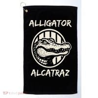 Swamp Prison Alcatraz Alligator Bayou Concept Golf Towel thumb 0
